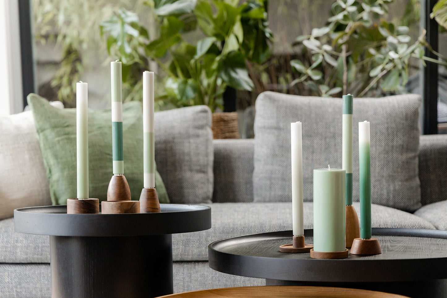 Originalhome – Gradient Candles - Meadow - Long – S/3