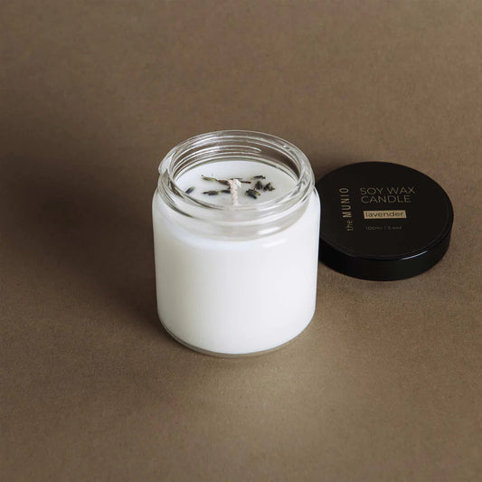 theMUNIO – Lavender mini candle in glass votive