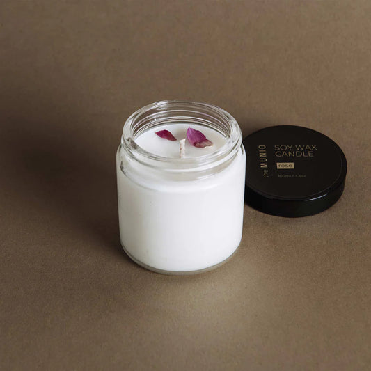 theMUNIO – Rose mini candle in glass votive