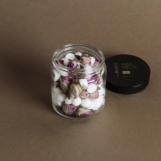 theMUNIO – Rose mini soy wax melts in glass votive