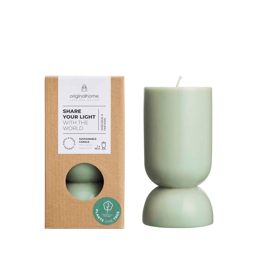 Originalhome – Unscented Organic Candle – Green – S