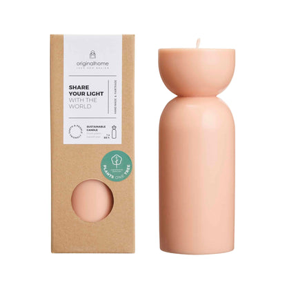 Originalhome – Unscented Organic Candle – Peach – M